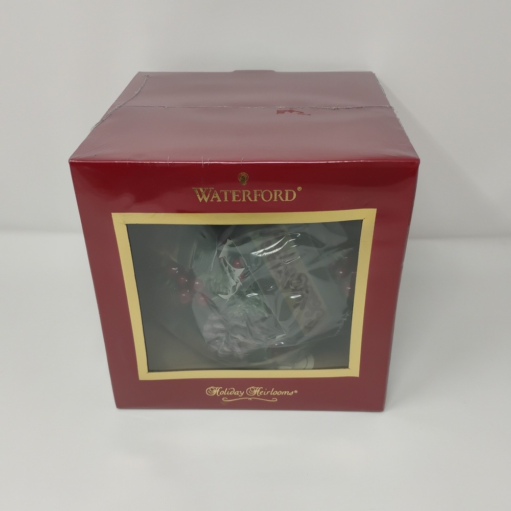 Waterford Holiday Heirlooms Christmas Kissing Ball Cypress Elegance Sealed Box